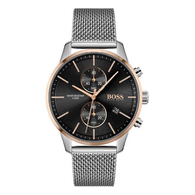 Hugo Boss Men's Watch Associate Two Tone Black - HB1513805